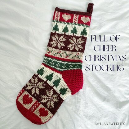 Full of Cheer Christmas stocking