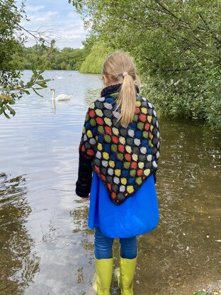 Honeycomb Poncho for Miss