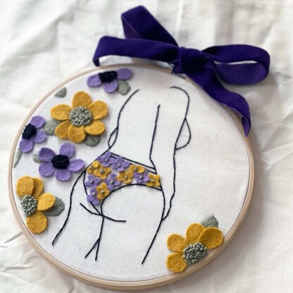 The Make Box Does My Bum Look Big Embroidery Kit