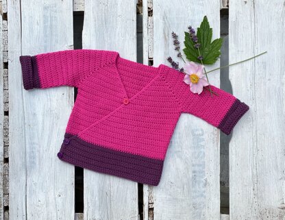 Baby wraparound cardigan