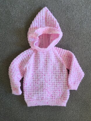 Pink dots baby sweater