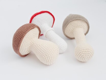 Crochet mushrooms amigurumi pattern Fall crochet pattern