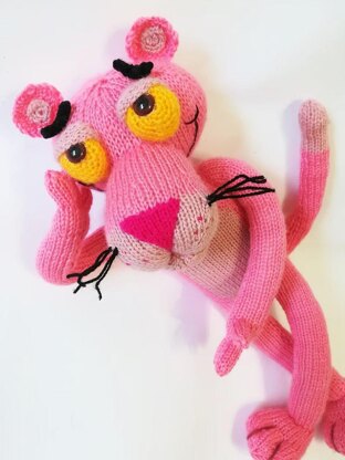 Knitted Pink Panther