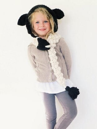 Lucille the Lamb Hooded Scarf