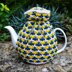 Textured Tweed 4 Cup Teapot Cosy Knitting Pattern