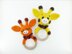 Giraffe teether sewing ring