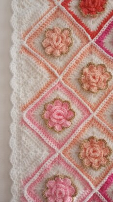 Rose Gold Afghan