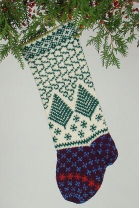 Snow Storm Christmas Stocking