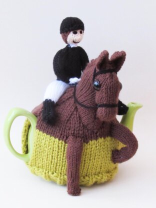 Dressage Horse and Rider Tea Cosy