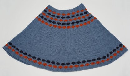 Easy Colorwork Poncho in Cascade Yarns Aegean Tweed - DK632 - Downloadable PDF