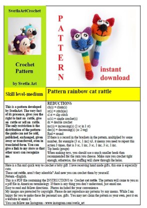 Rattle rainbow cat