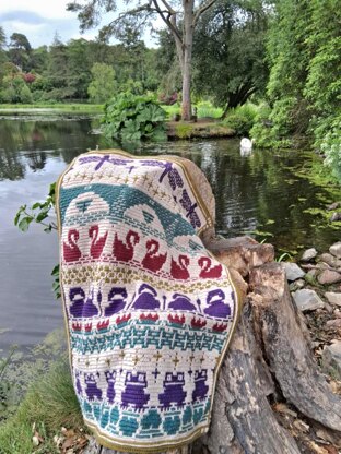 Waterside - Overlay Mosaic Crochet blanket