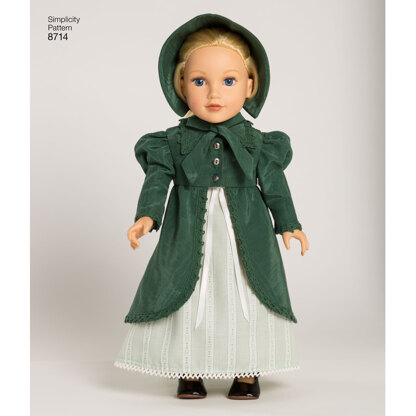 Simplicity 8714 18in Doll Clothes - Paper Pattern, Size OS (ONE SIZE)