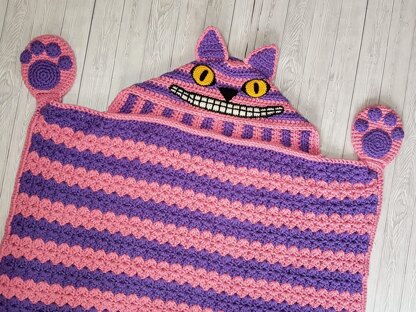 Cheshire Cat Hooded Blanket