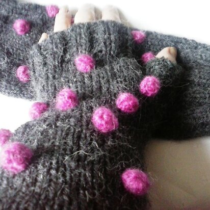 Circus Fingerless Mitts