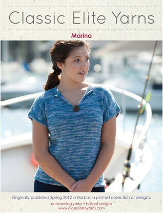 Marina Top in Classic Elite Yarns Seedling Handpaints - Downloadable PDF