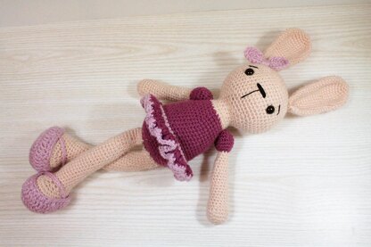 Crochet Amigurumi Rabbit Ballerina pattern