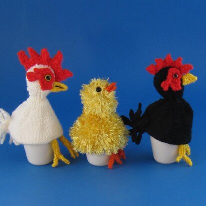 Chicken Family Egg Cosy (Cozy) Set