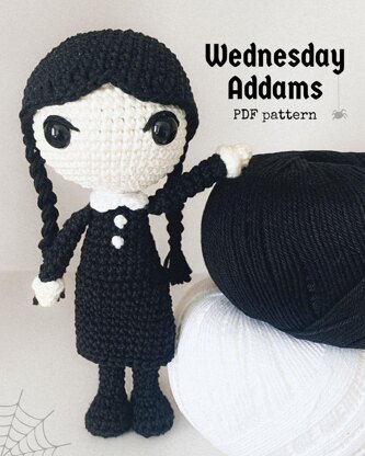 Wednesday Addams Amigurumi Pattern