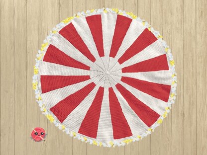 Popcorn Bouquet Crochet Blanket