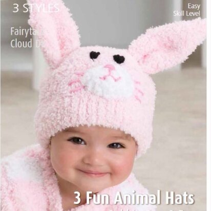 Fun Animal Hats in Patons Fairytale Cloud - 3975