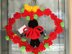 Ladybug Hugs Wreath