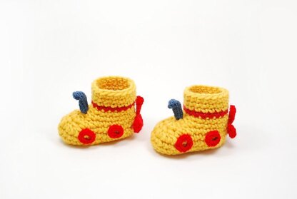 Yellow Submarine Baby Boots