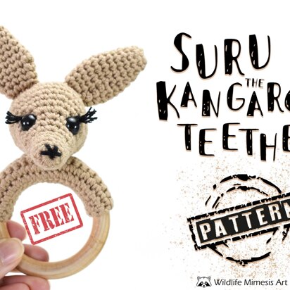 Suru the Kangaroo Teether (Rattle)