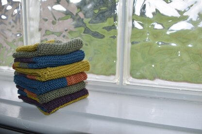 Colorblock Washcloths