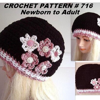 716 Black and Pink Beanie