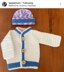 2-4-1 Reversible Baby Cardigan and Beanie Set