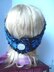 322 CHUNKY STYLE BLUE HEADBAND WITH FLOWER