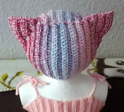 Crochet Pattern Cat Ears Beanie