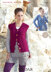 Cardigan and Waistcoat in Sirdar Wool Rich Aran - 7184 - Downloadable PDF