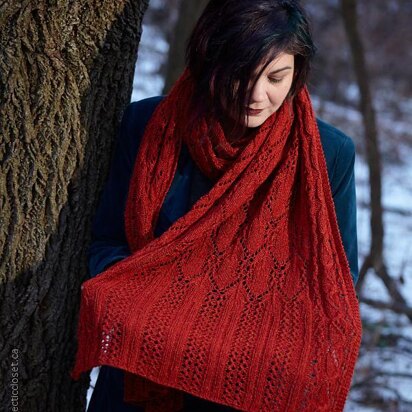 Sveinstekksfoss Stole - knitting pattern