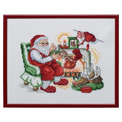 Permin Santa Claus Cross Stitch Kit - 25 x 20 cm