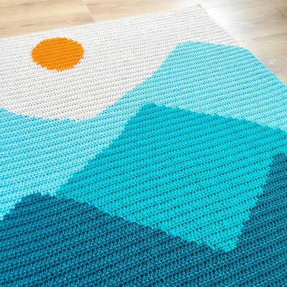 Mini Mountains Baby Blanket