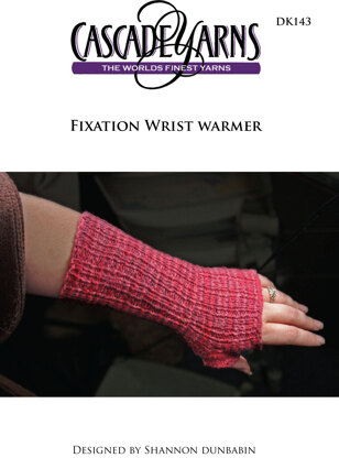 Wrist Warmer in Cascade Fixation Spray Dyed- DK143