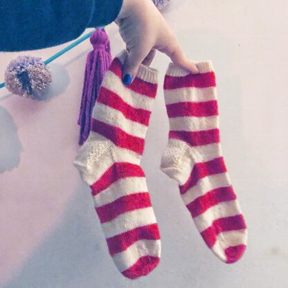 Candy Cane Socks