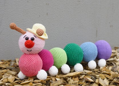 PDF Häkelanleitung Amigurumi Tausendfüßler Emma