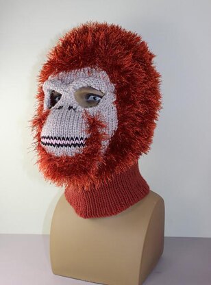 Toddler,Child and Adult Orangutan Mask Balaclava