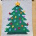 Vintage Christmas Tree Tapestry