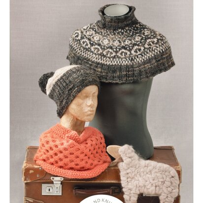 UKHKA 164 Hat, Cowl and Fairisle Neck Warmer - UKHKA164pdf - Downloadable PDF