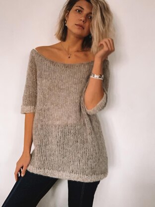 Simple Sweater "Alpaca Silk"