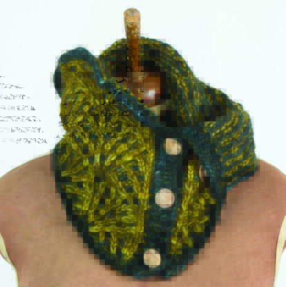 Deco Fans Cowl in Malabrigo Mecha - PDF