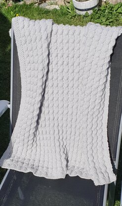 Reversible Cable Baby Blanket