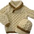 Baby to Toddler Cable Sweater & Hat