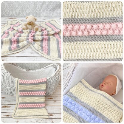 Baby Blanket Crochet Pattern 477