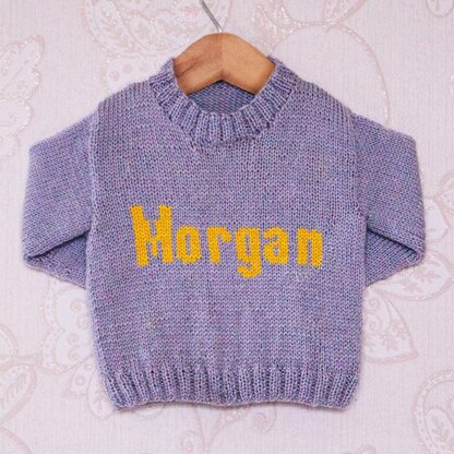 Intarsia - Morgan Moniker Chart - Childrens Sweater