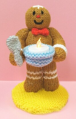 Christmas Gingerbread Man Tea Light Holder